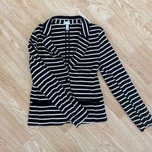 A New Day black and white striped blazer